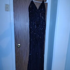 Glamorous Black Sequin Dress